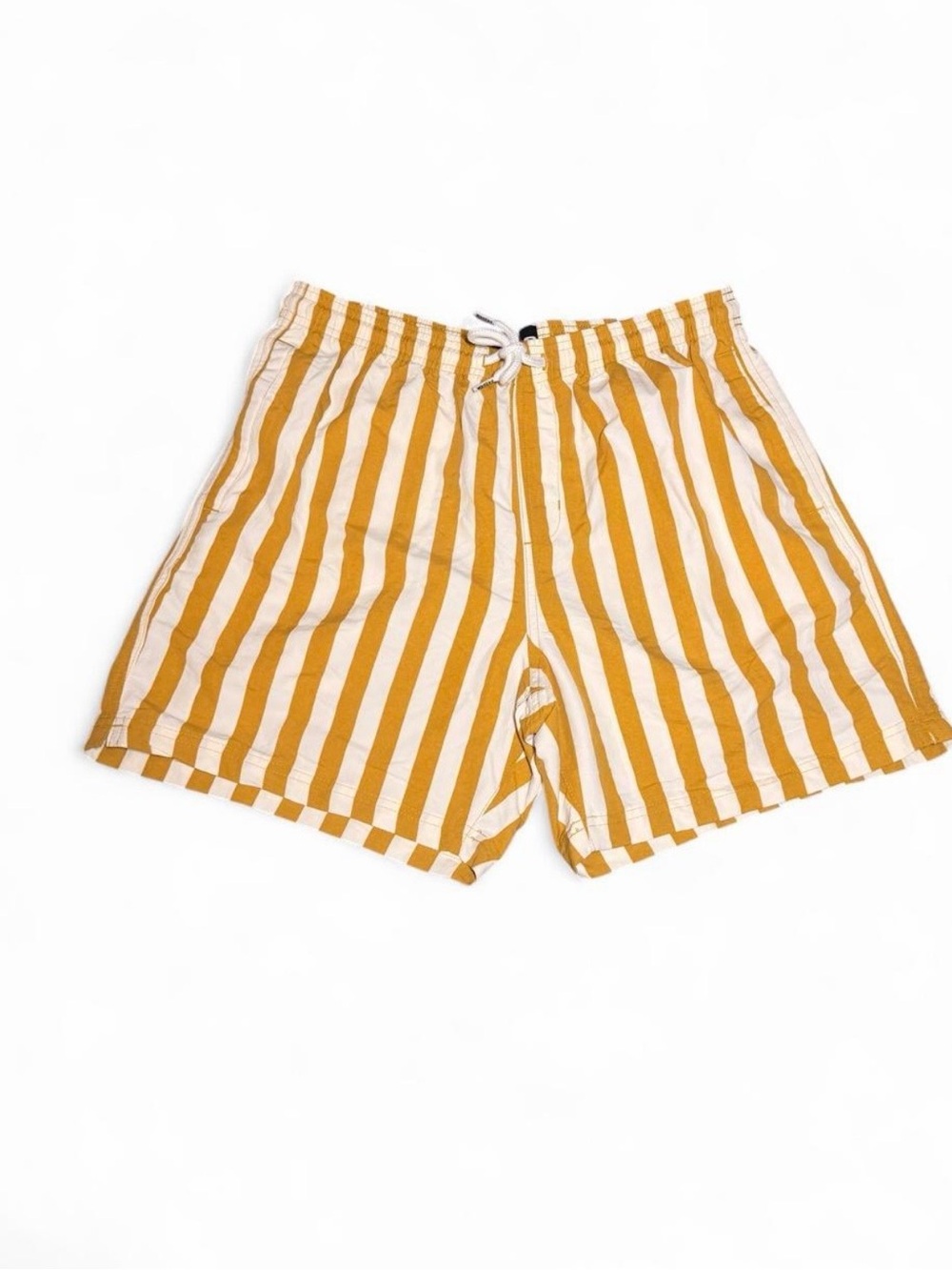 RSQ Striped Yellow and White Men's Shorts